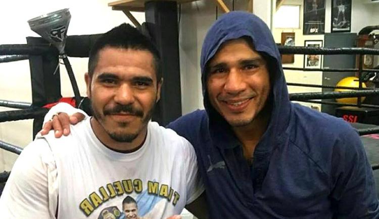Imagen de Cuellar entrena con Cotto en Los Angeles