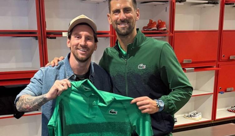 Imagen de Encuentro de leyendas en el Miami Open: qué puntaje le puso uno de los hijos de Messi a Djokovic