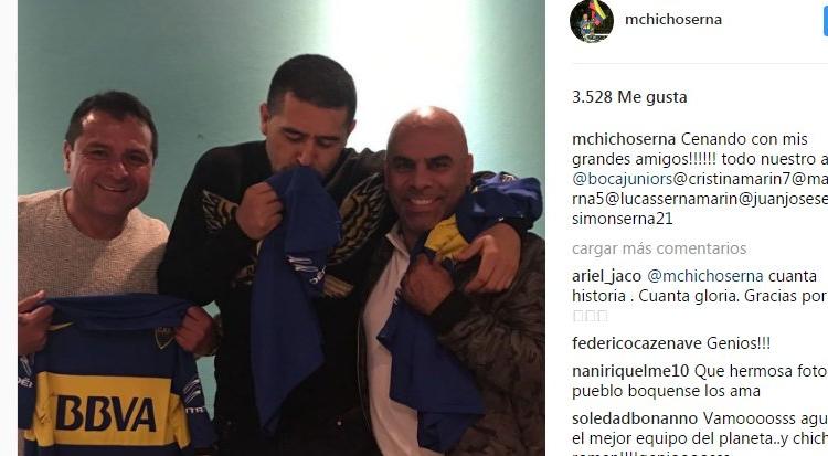 Imagen de La foto viral de Riquelme en la previa del Superclásico