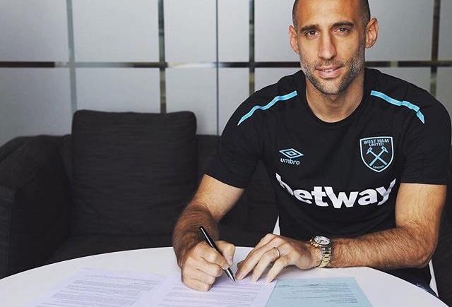 Imagen de West Ham le dio la bienvenida a Zabaleta