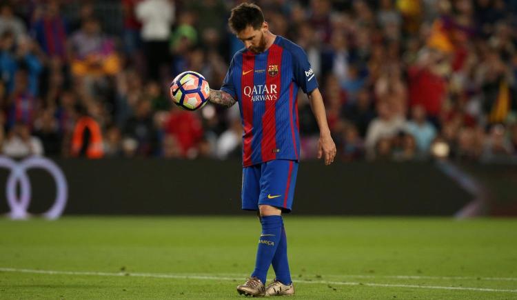 Imagen de Messi, en el plantel ideal de la Champions