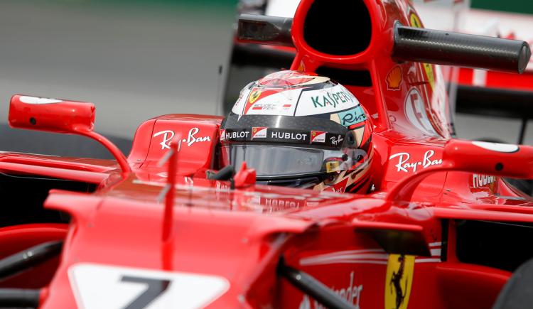 Imagen de Raikkonen puso a Ferrari en lo más alto