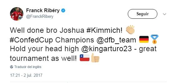 Imagen de Mensaje de Ribery para sus compañeros del Bayern