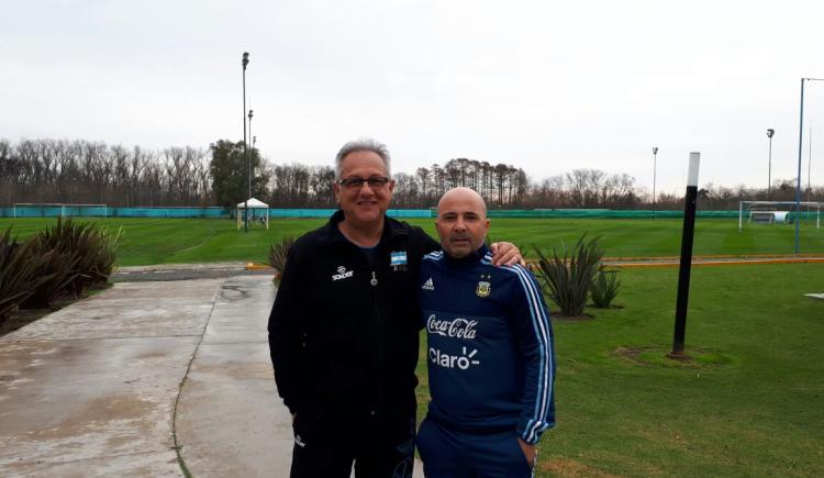 Imagen de Cumbre: Sampaoli y Velasco, reunidos