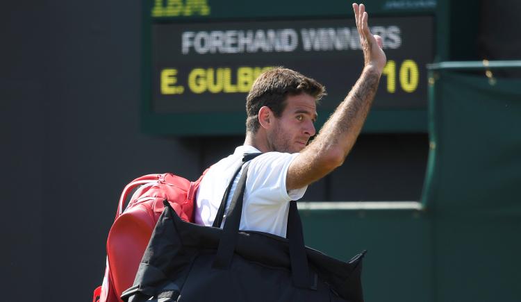 Imagen de Del Potro se despidió de Wimbledon