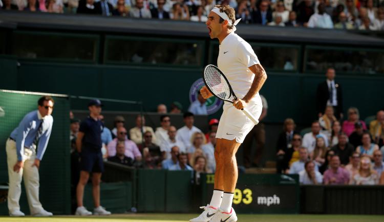 Imagen de Federer gana y ya está en semifinales de Wimbledon