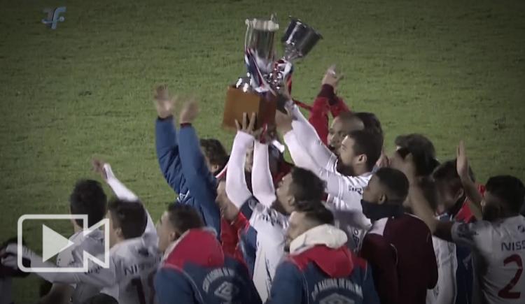 Imagen de El gol y el festejo de Nacional de Montevideo campeón