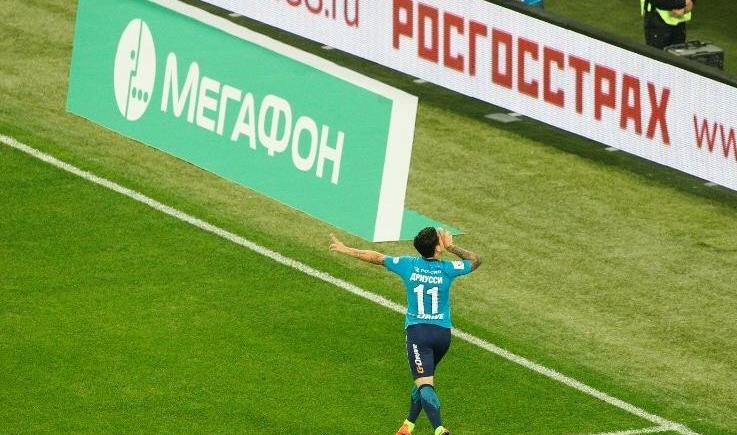 Imagen de Driussi marcó un doblete para el Zenit