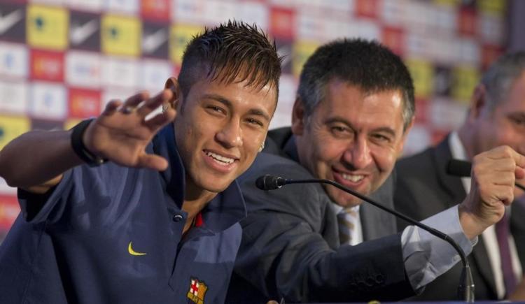 Imagen de Bartomeu, duro con Neymar