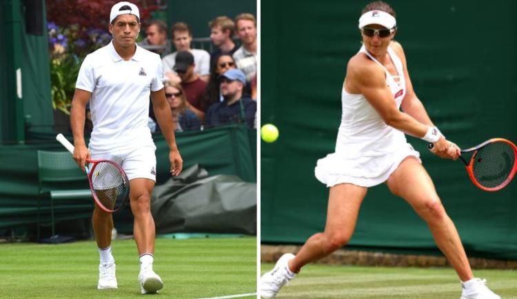 Imagen de Mal día para los argentinos en Wimbledon: debut y despedida para Báez y Podoroska