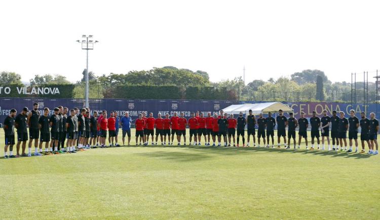 Imagen de El homenaje del Barcelona por el atentado