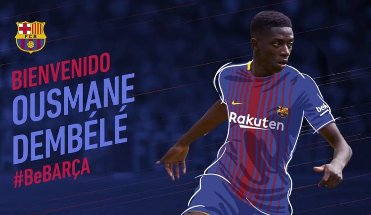 Imagen de Dembélé ya es del Barcelona