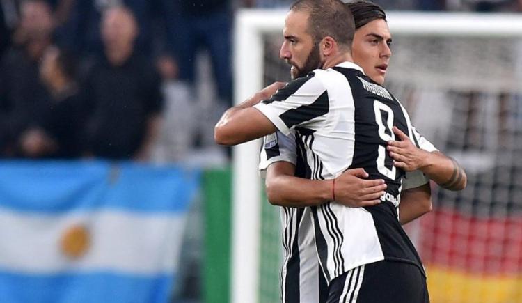 Imagen de Juventus goleó con tantos de Higuaín y Dybala
