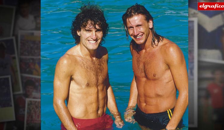 Imagen de 1987. El Cabezón y el Flaco