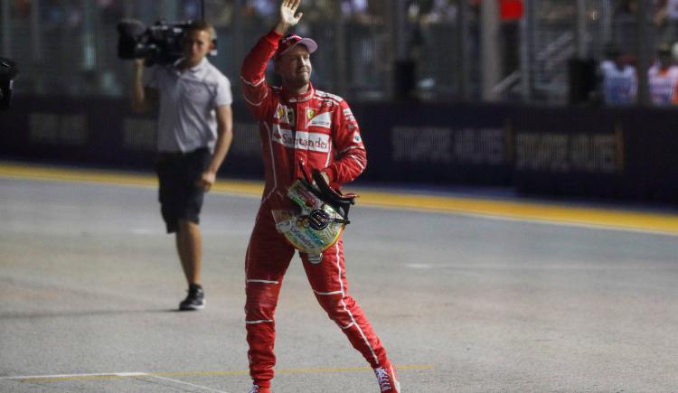 Imagen de Vettel hizo el mejor tiempo en Singapur