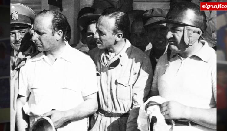 Imagen de 1953. Fangio, Gálvez y Froilán