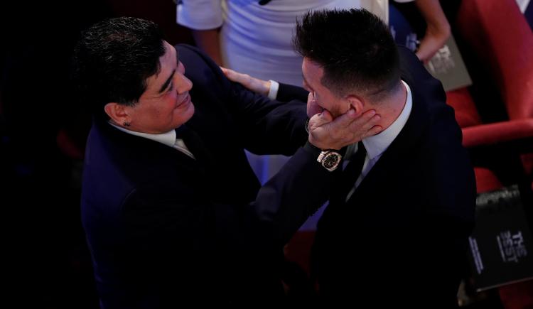 Imagen de El encuentro entre Messi y Maradona