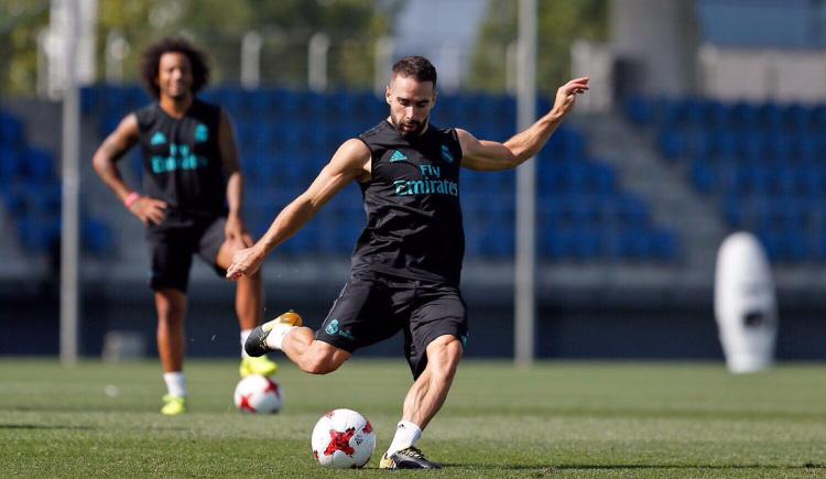 Imagen de Carvajal volvió a entrenar