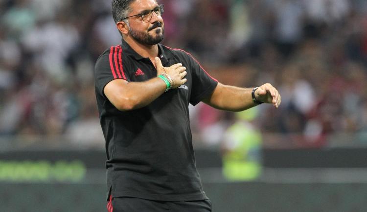 Imagen de Gattuso asumió en el Milan