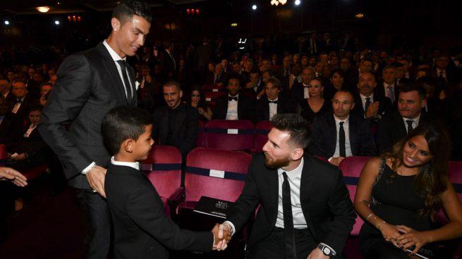 Imagen de La admiración de Cristiano Jr. por Messi