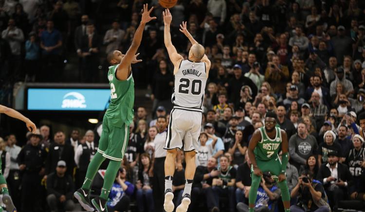 Imagen de Ginobili volvió  a ser héroe en los Spurs