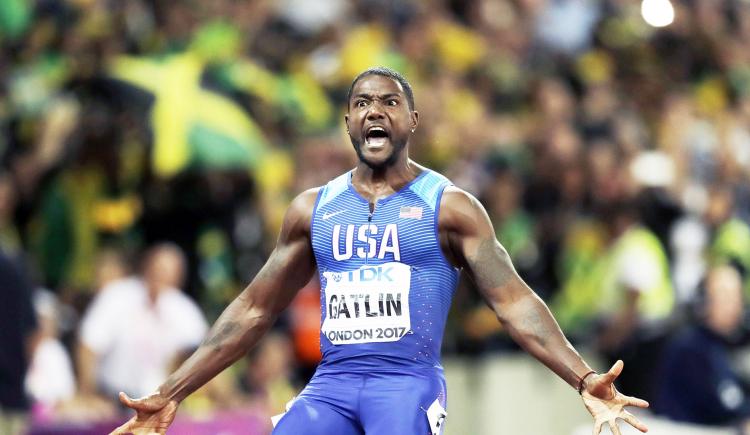 Imagen de Gatlin, nuevamente relacionado con el doping