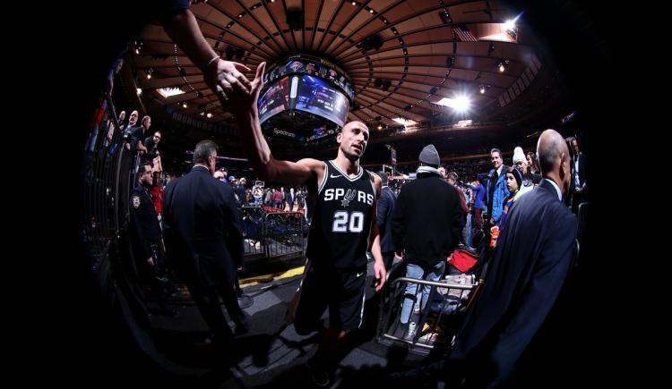 Imagen de Manu, ovacionado en el Madison Square Garden