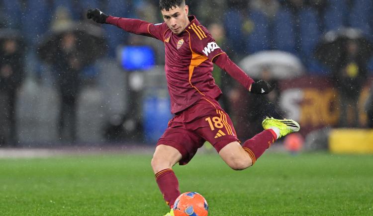 Imagen de Matías Soulé sumó su cuarta titularidad consecutiva en Roma, que cayó ante Udinese