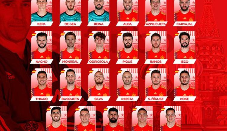 Imagen de Los 23 de España para el Mundial