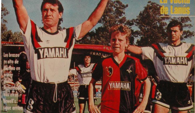 Imagen de 26 de mayo de 1992, Martino y Pochettino en Newell's
