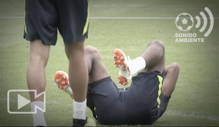 Imagen de Video: La lesión de Casemiro a Fred.