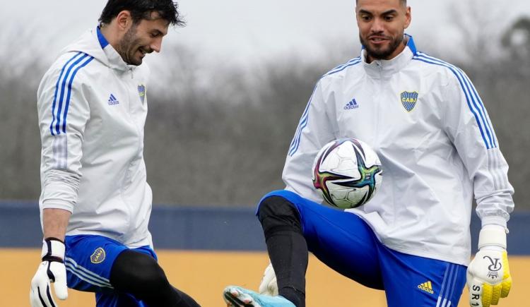 Imagen de Boca y las primeras imágenes de Sergio Romero, chicana incluida