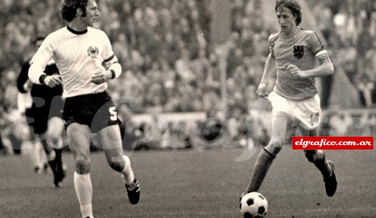 Imagen de De pie: Beckenbauer y Cruyff por Alfieri