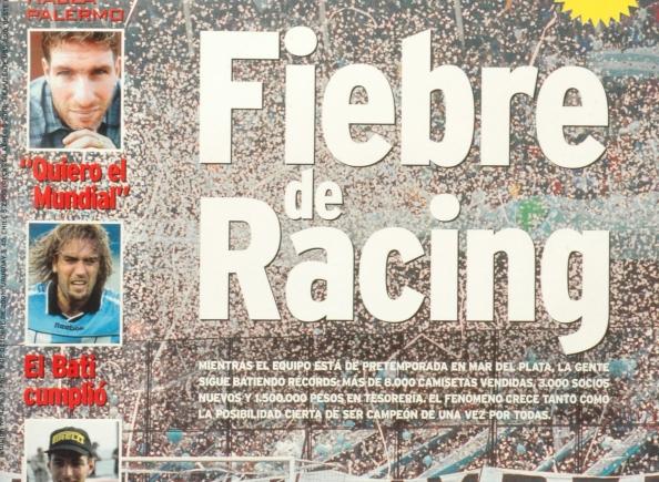 Imagen de 9 de Octubre de 2001, fiebre de Racing