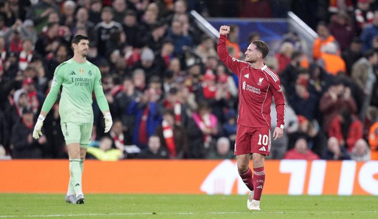Imagen de Sólo Mac Allister pudo con un magnífico Courtois y Liverpool le ganó 1-0 a Real Madrid