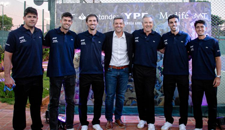 Imagen de Copa Davis: despedida nocturna para el equipo argentino