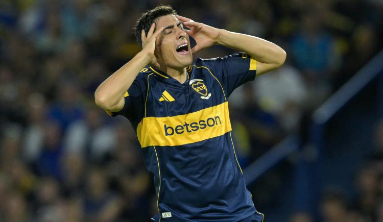 Imagen de Alarma en Boca: Merentiel sufrió un pequeño desgarro a cinco días del partido clave ante U. Católica