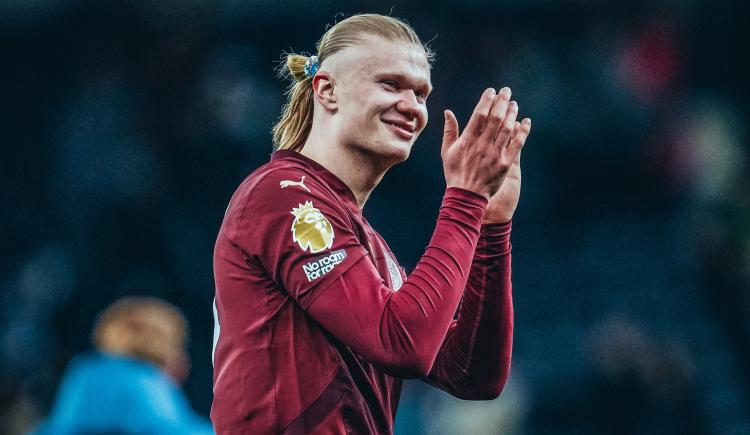 Imagen de Erling Haaland igualó un histórico récord de Ruud Van Nistelrooy en la Premier League