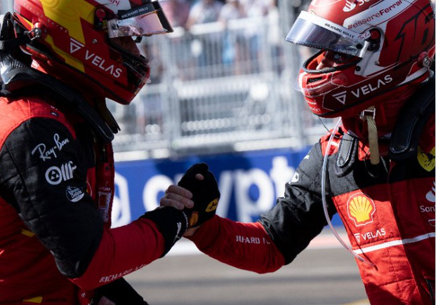 Imagen de Ferrari domina la pole position en Miami: Leclerc primero y Sainz segundo