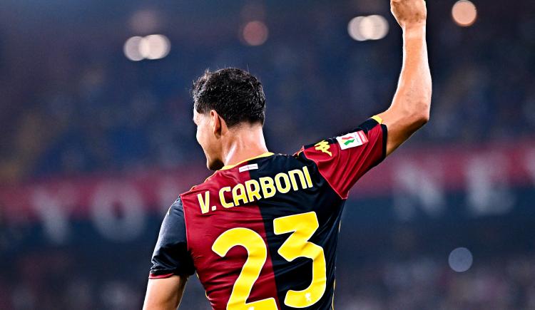 Imagen de Valentín Carboni debutó en Genoa con un golazo
