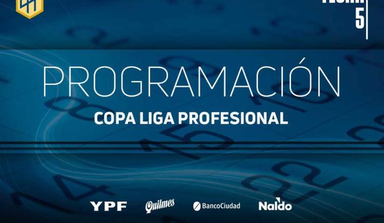 Imagen de LA FECHA 5, CON DÍAS Y HORARIOS