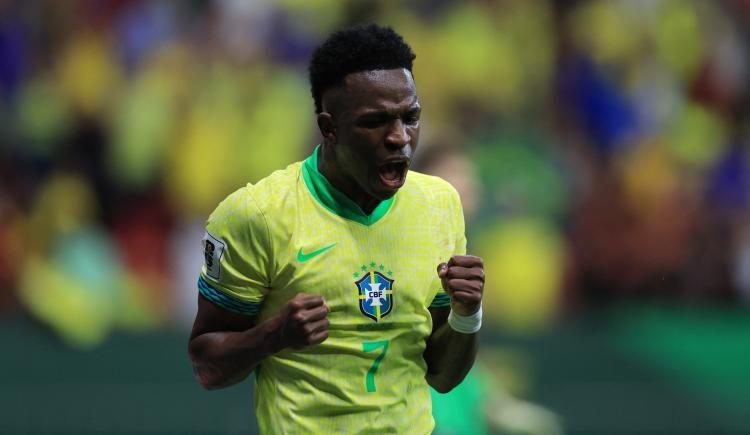 Imagen de Vinicius se vistió de héroe y le dio un agónico triunfo a Brasil antes de visitar a Argentina