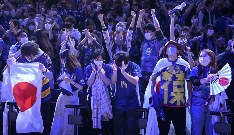 Imagen de Japón está de fiesta tras el batacazo mundial