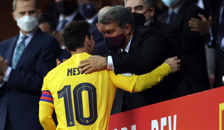 Imagen de Laporta se refirió a un posible regreso de Messi al Barça