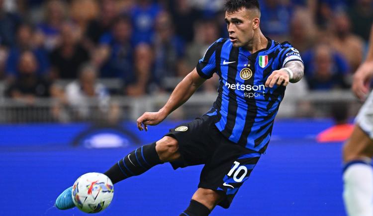 Imagen de Lautaro Martínez reapareció en la goleada de Inter