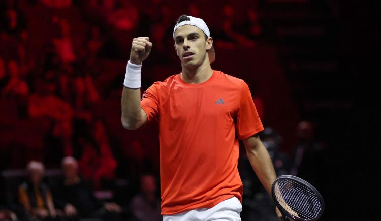 Imagen de Francisco Cerúndolo arrancó con todo en la Laver Cup