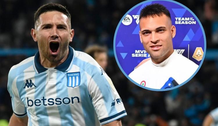 Imagen de De goleador a goleador: Lautaro Martínez, cauto sobre las chances de Maravilla Martínez en la Selección Argentina