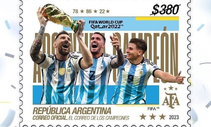 Imagen de Para coleccionistas: salieron las estampillas de los campeones del mundo