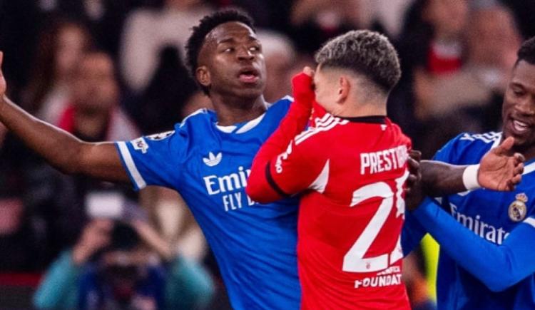 Imagen de Dura sanción de la UEFA a Gianluca Prestianni por su incidente con Vinicius