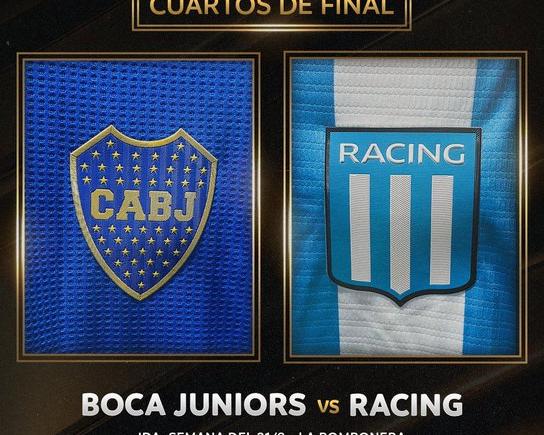 Imagen de Boca - Racing, duelo argentino en cuartos de final